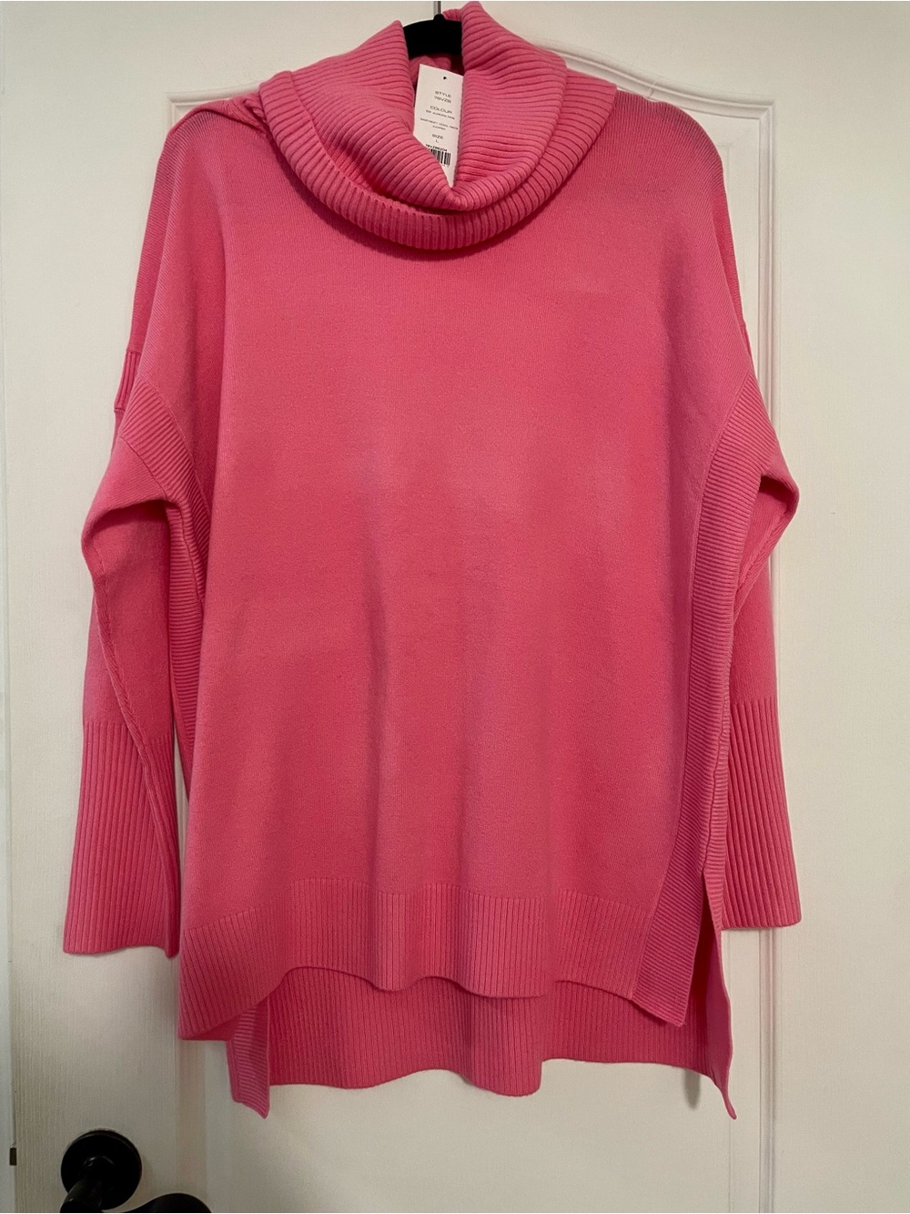 NWT French Connection Pink Turtleneck Sweater, Size Large